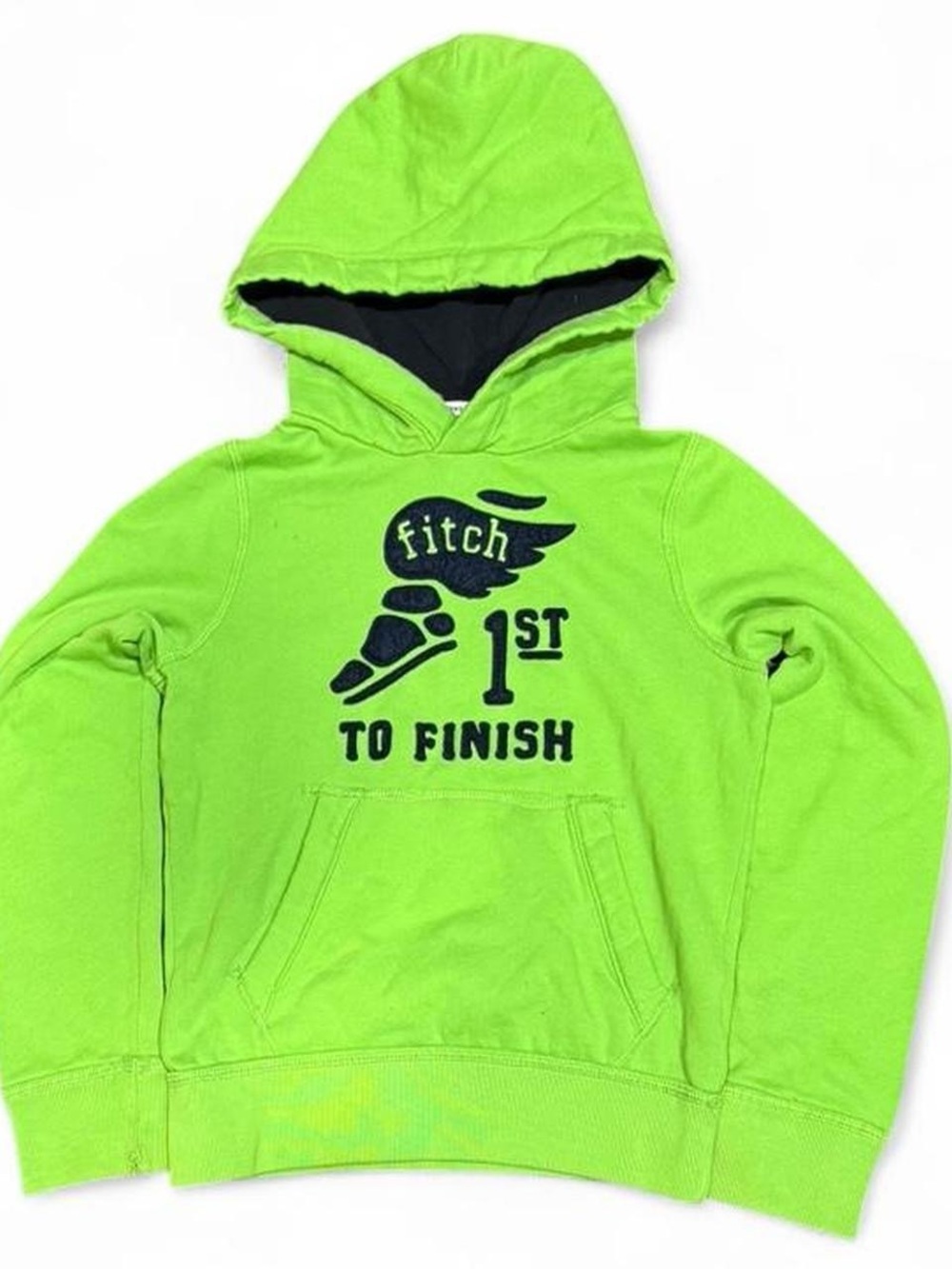 Y2K Abercrombie & Fitch Green Graphic Hoodie